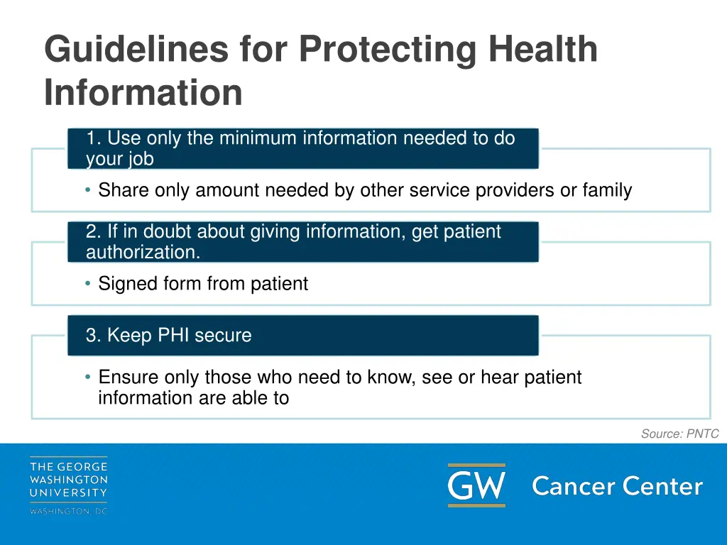 guidelines for protecting health information