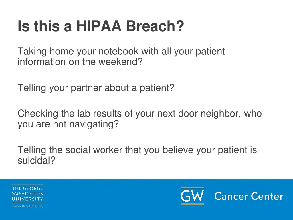 is this a hipaa breach