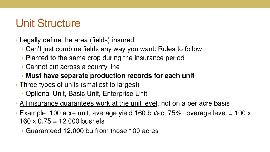 unit structure