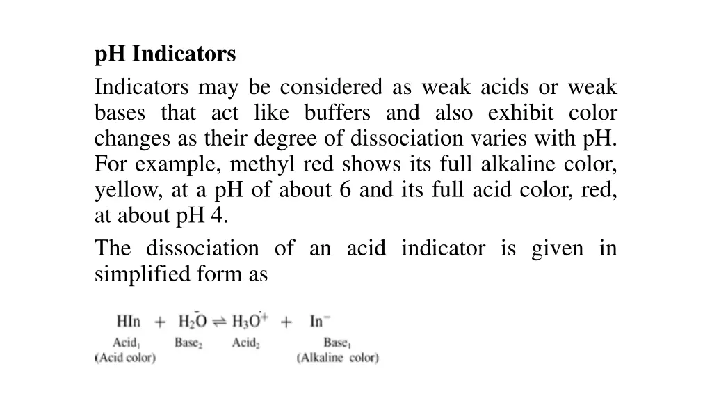 ph indicators indicators may be considered