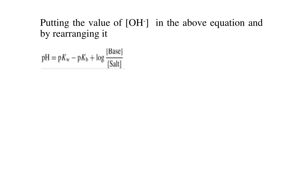 putting the value of oh in the above equation