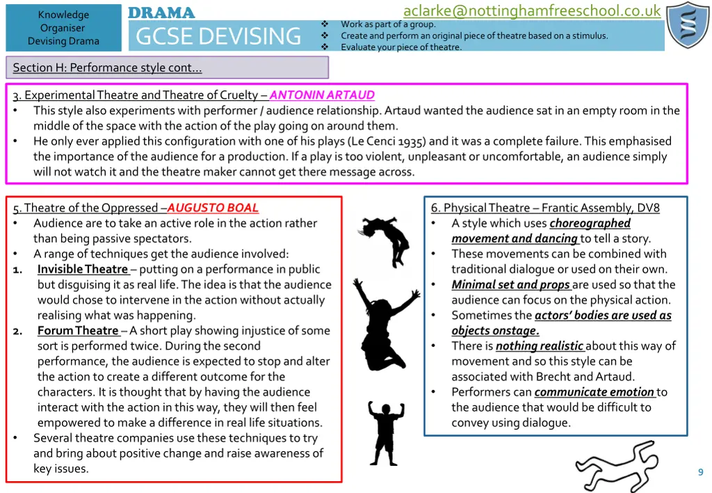 drama gcse devising 8