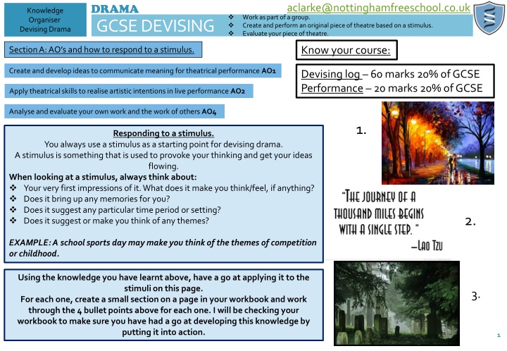 drama gcse devising