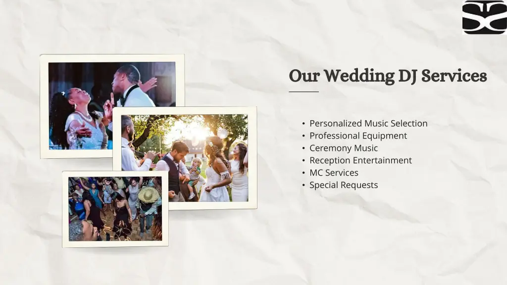 our wedding dj services