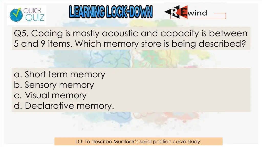 q5 coding is mostly acoustic and capacity