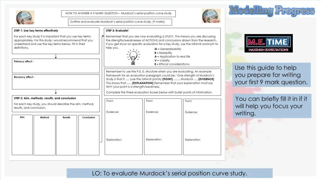 use this guide to help you prepare for writing