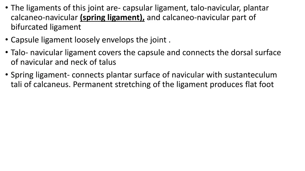 the ligaments of this joint are capsular ligament