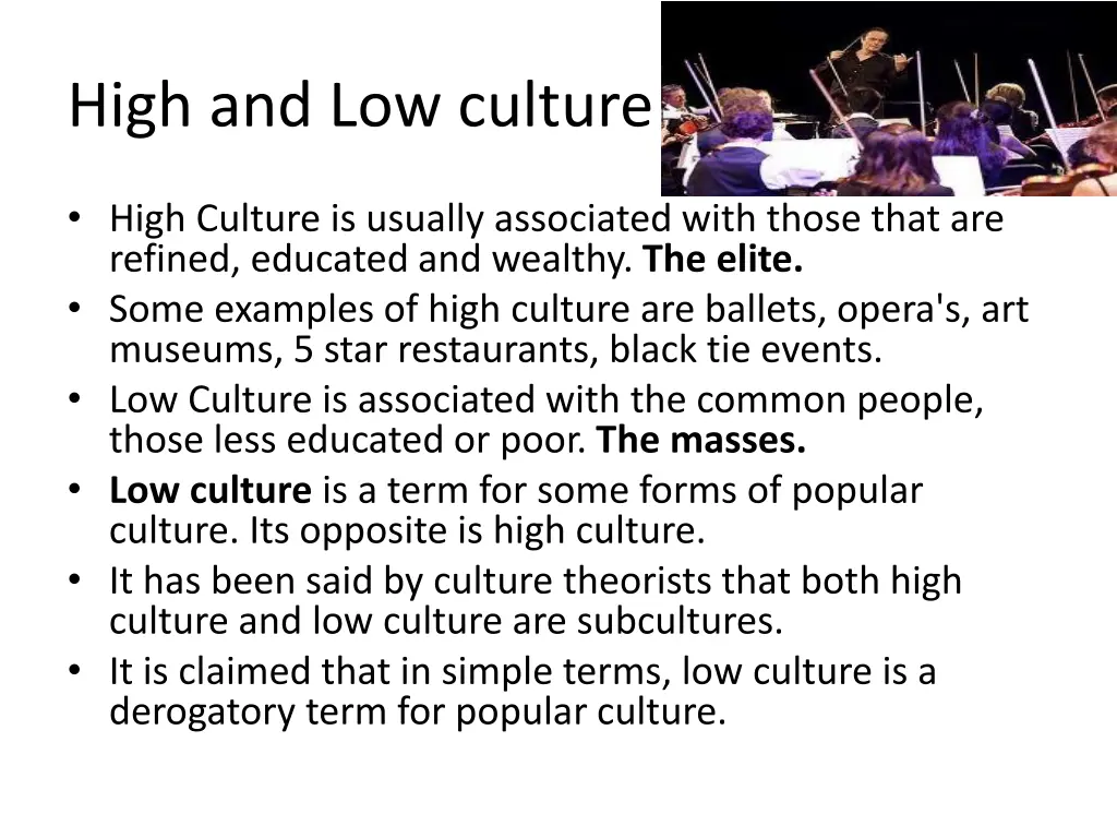 high and low culture