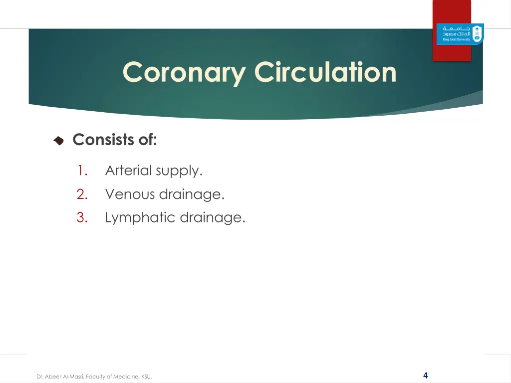 coronary circulation 1