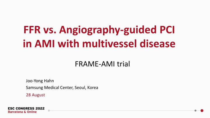 ffr vs angiography guided pci in ami with