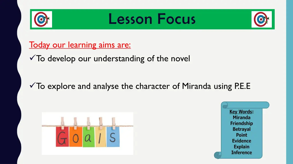 lesson focus