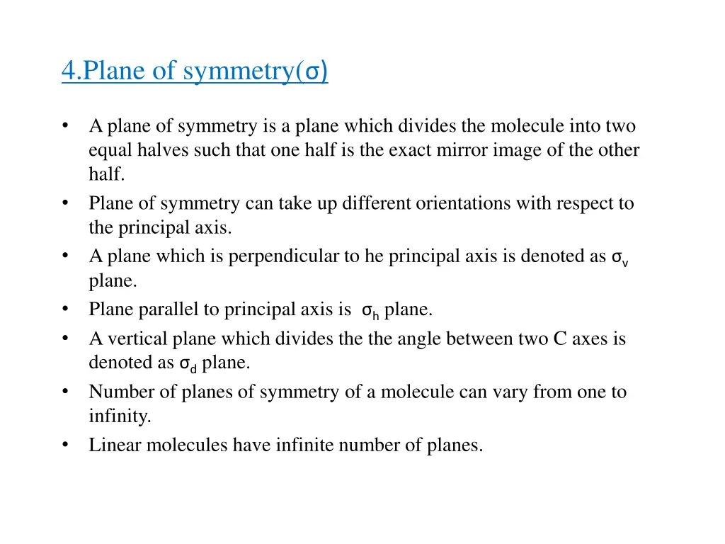 4 plane of symmetry