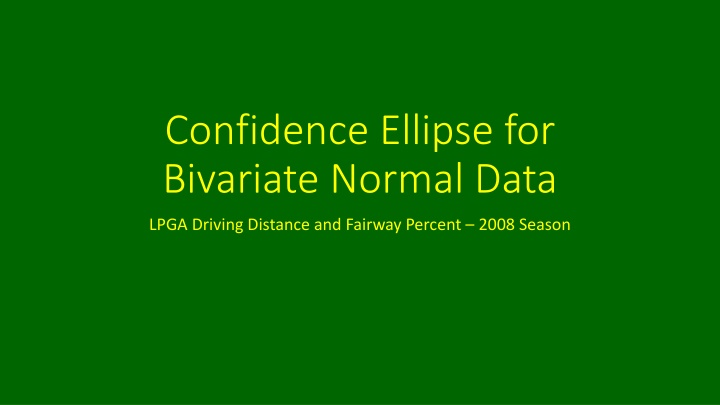 confidence ellipse for bivariate normal data