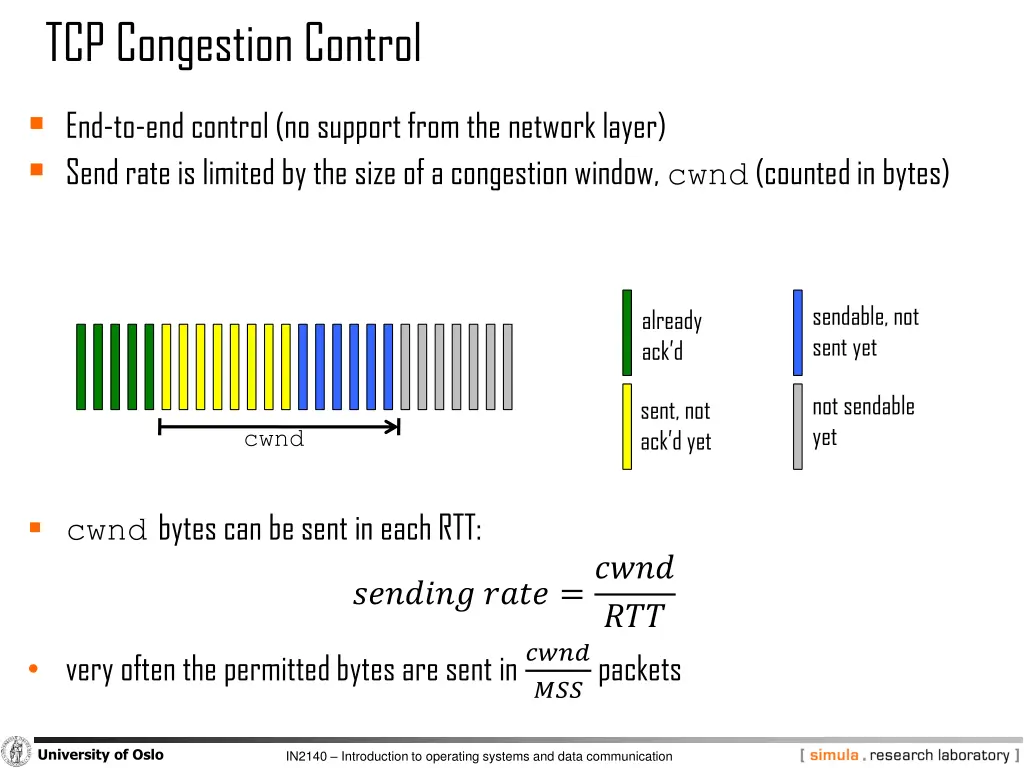 tcp congestion control 2