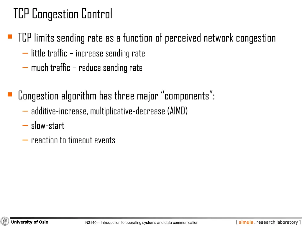 tcp congestion control