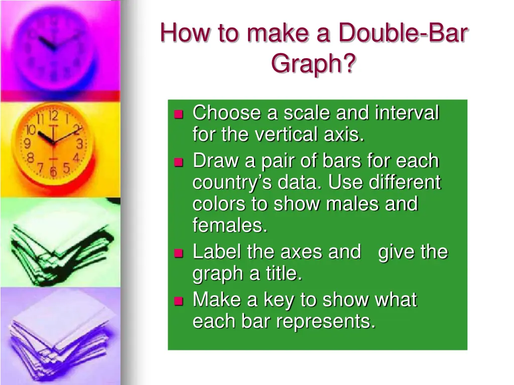 how to make a double bar graph