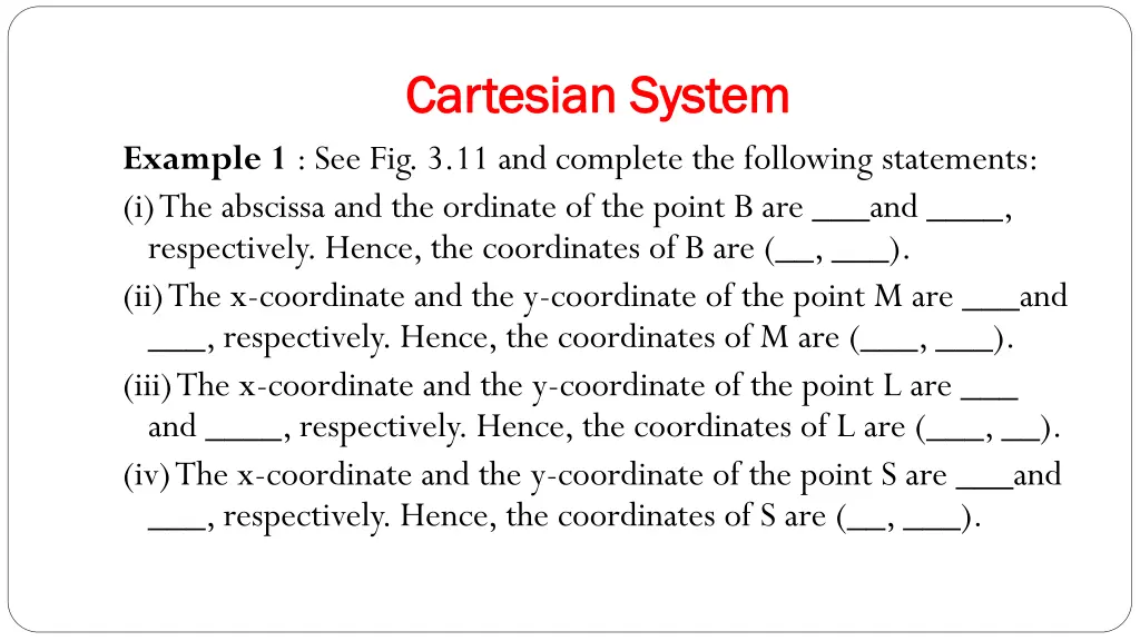 cartesian system cartesian system