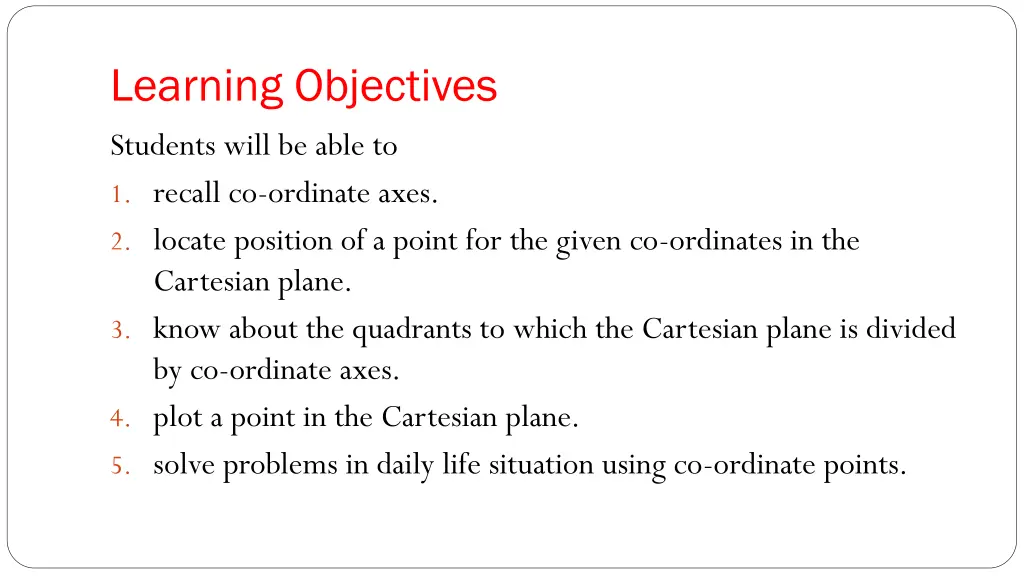 learning objectives students will be able