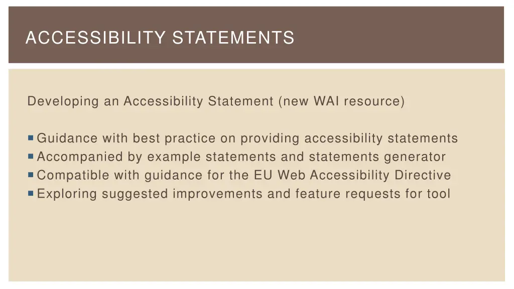 accessibility statements