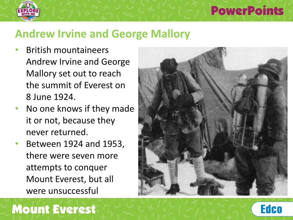 andrew irvine and george mallory