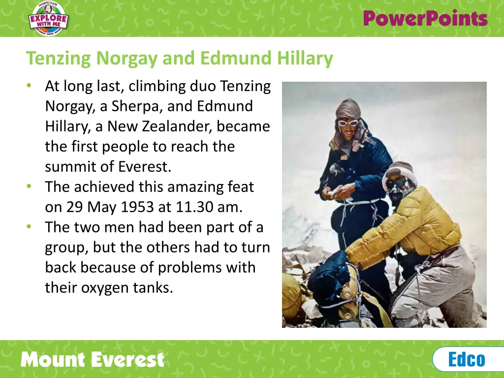 tenzing norgay and edmund hillary