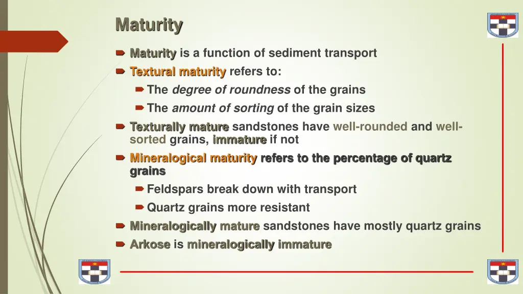 maturity