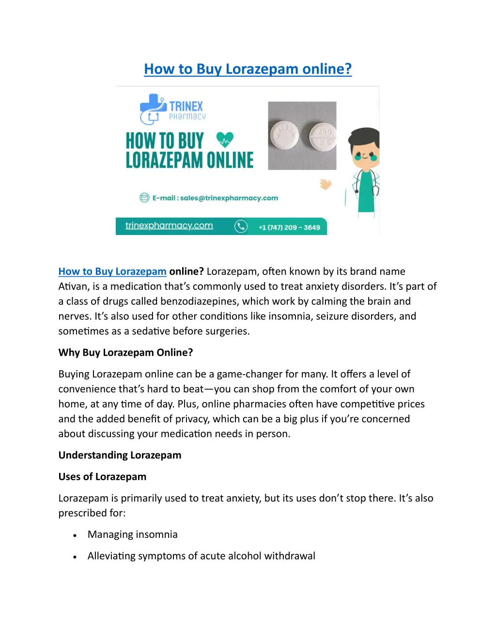 how to buy lorazepam online