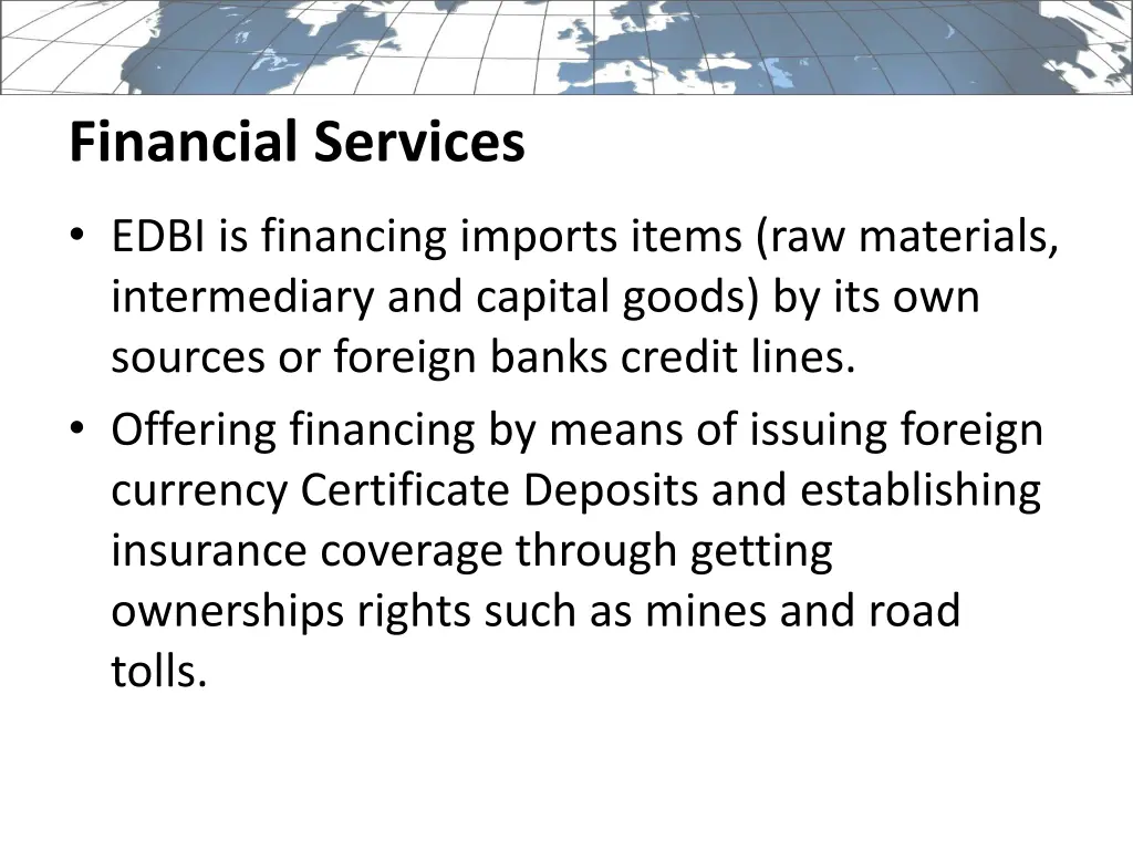 financial services