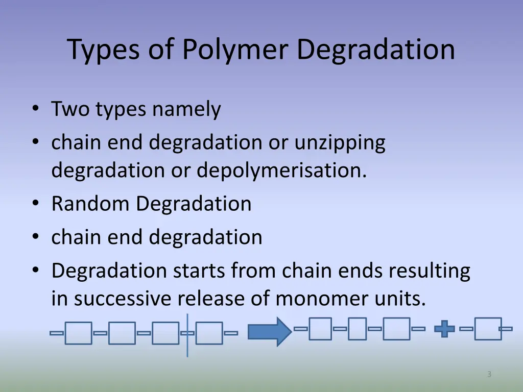 types of polymer degradation