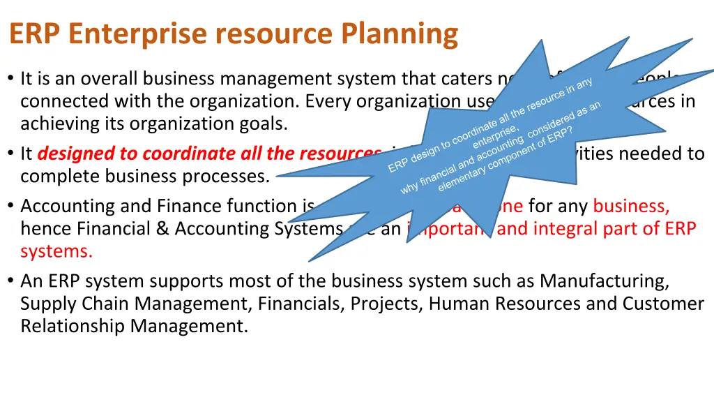 erp enterprise resource planning