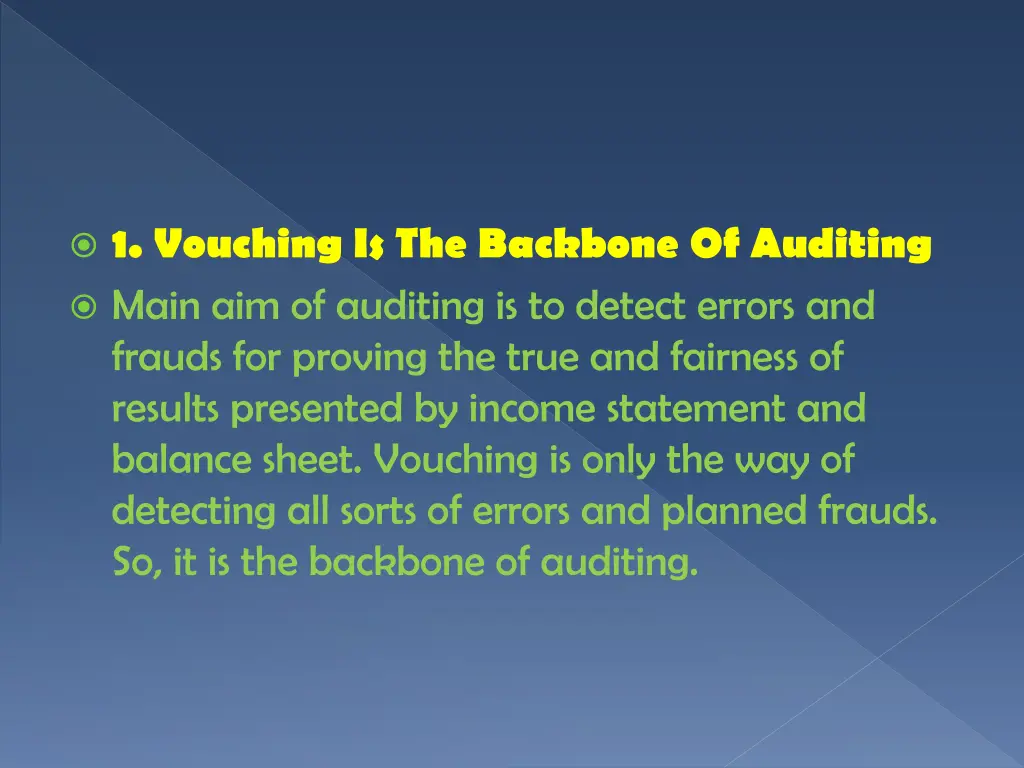 1 vouching is the backbone of auditing main