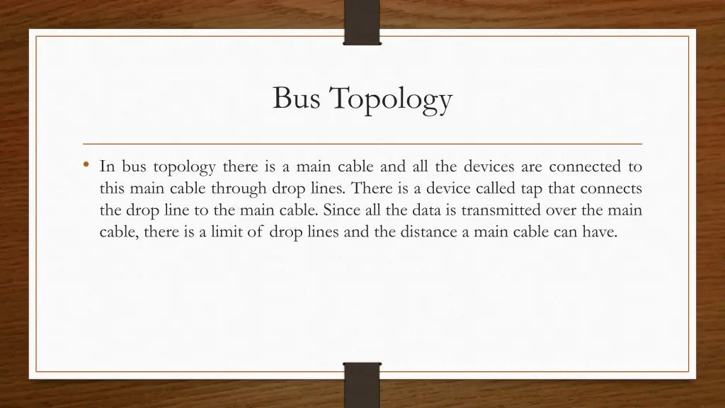 bus topology