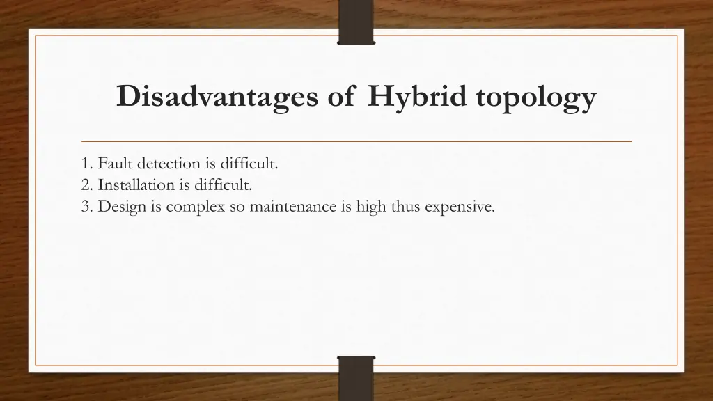 disadvantages of hybrid topology