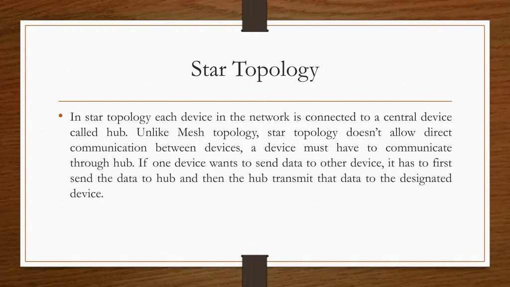 star topology