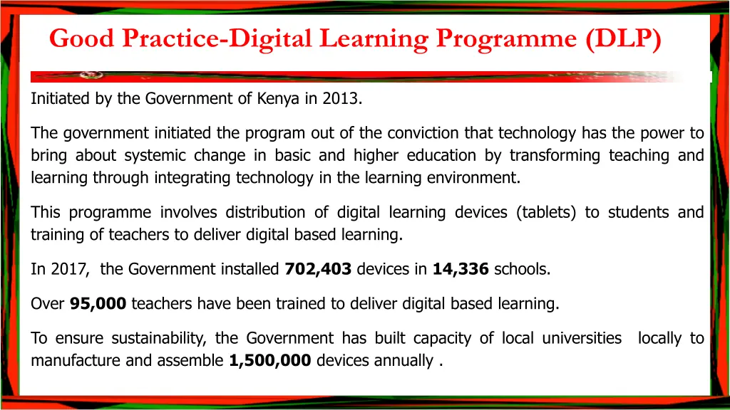 good practice digital learning programme dlp