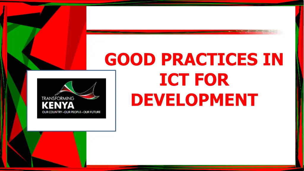 good practices in ict for development