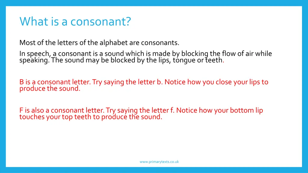 what is a consonant