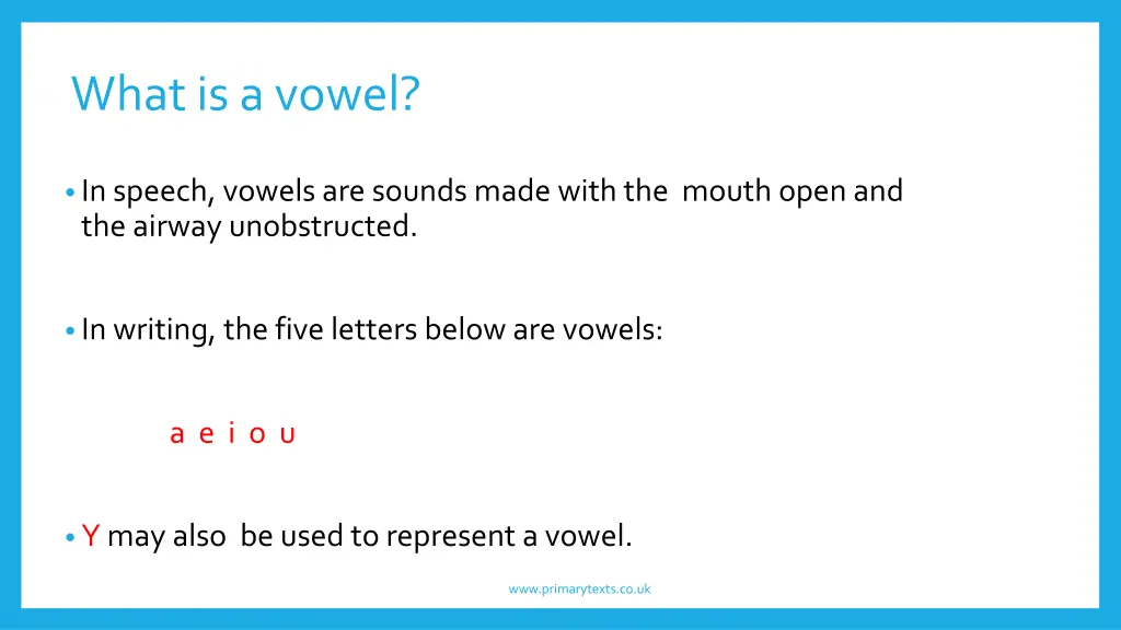 what is a vowel