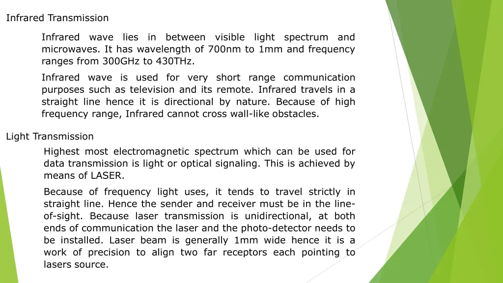 infrared transmission