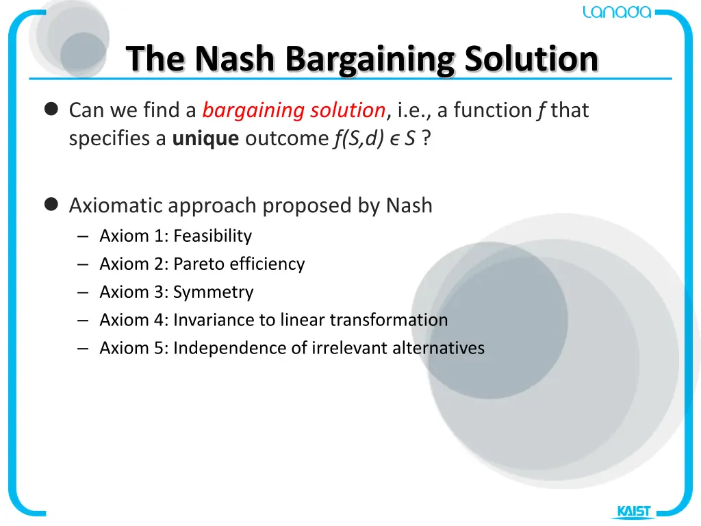 the nash bargaining solution 1