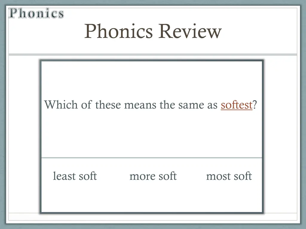 phonics 1