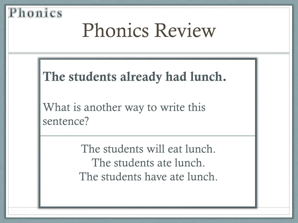 phonics 11