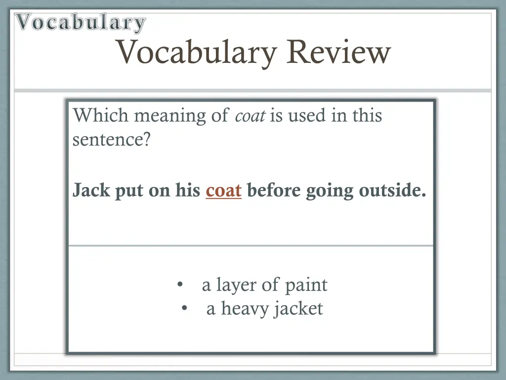 vocabulary 2