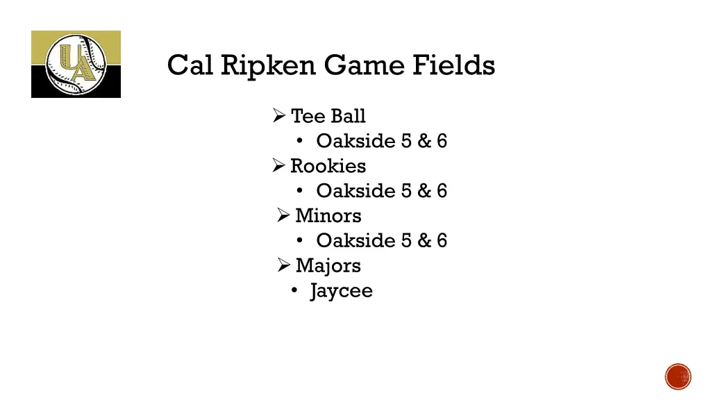 cal ripken game fields