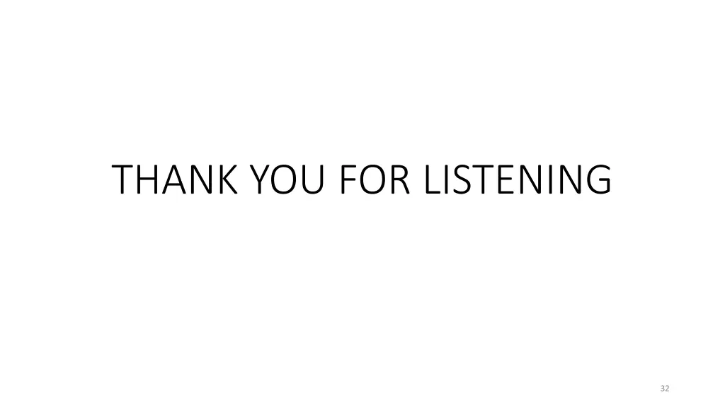 thank you for listening