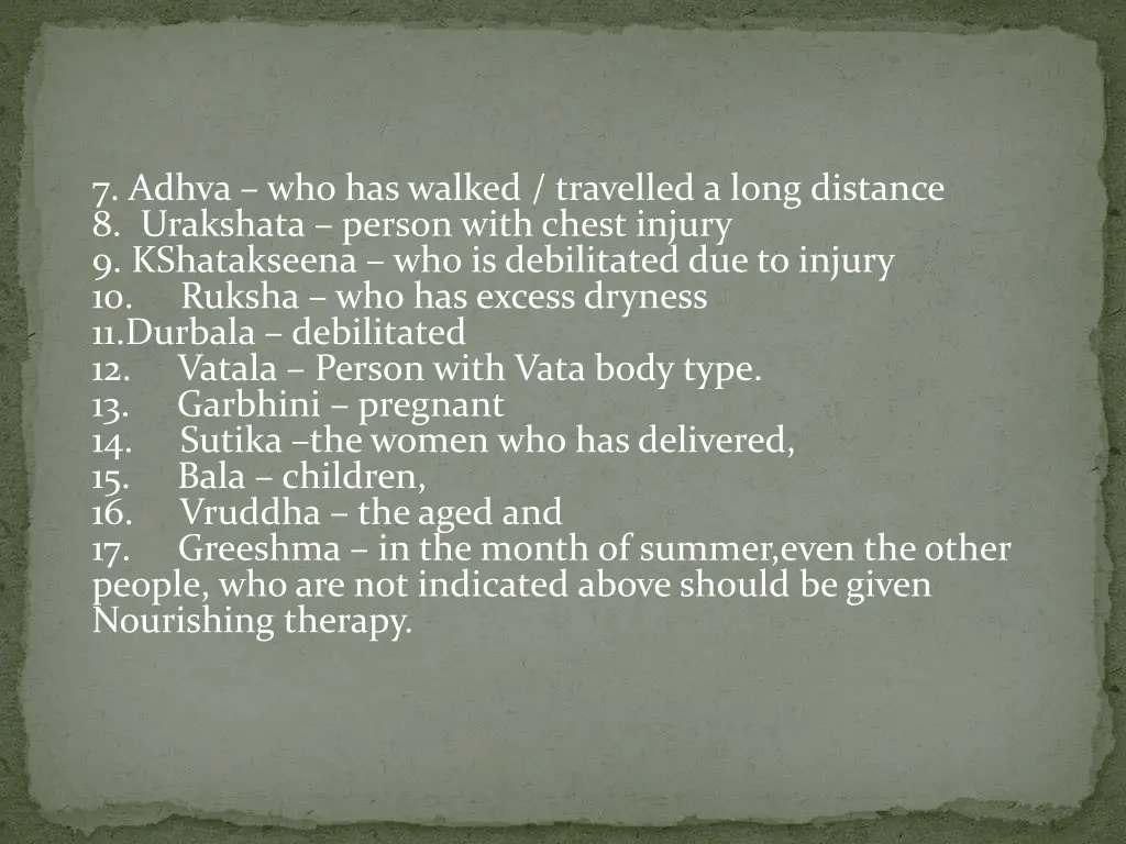 7 adhva who has walked travelled a long distance