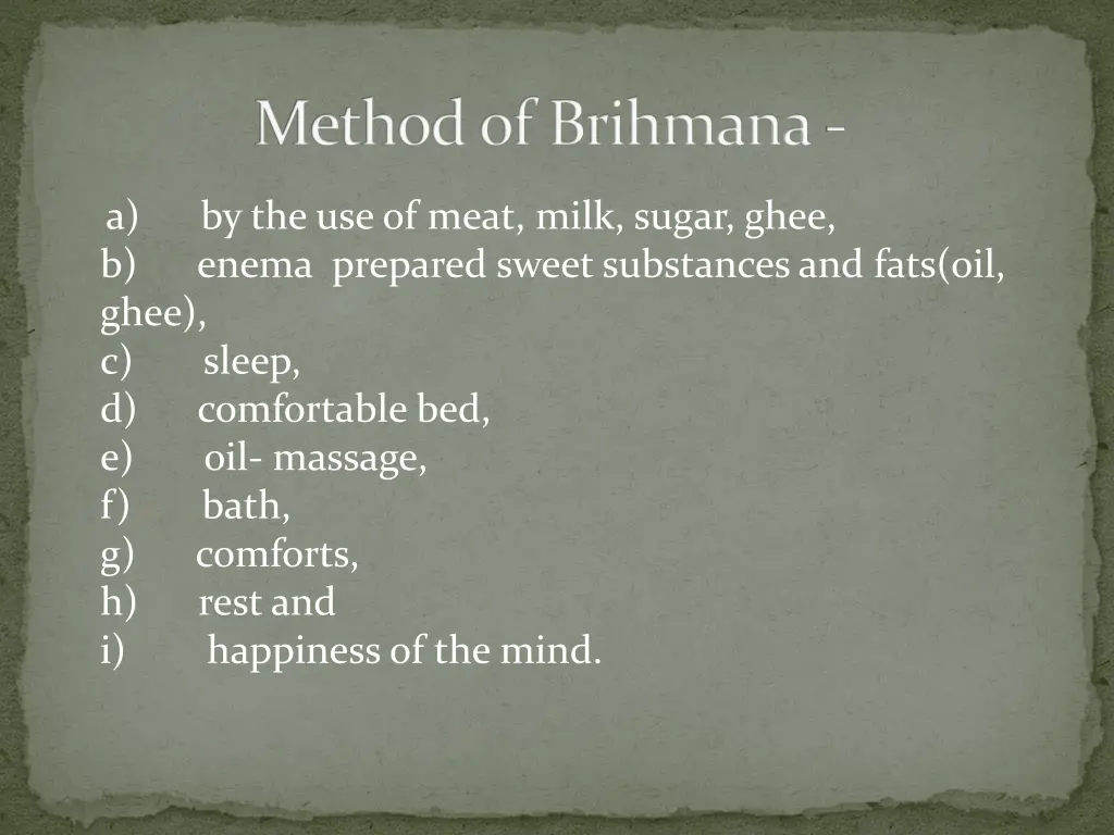 method of brihmana