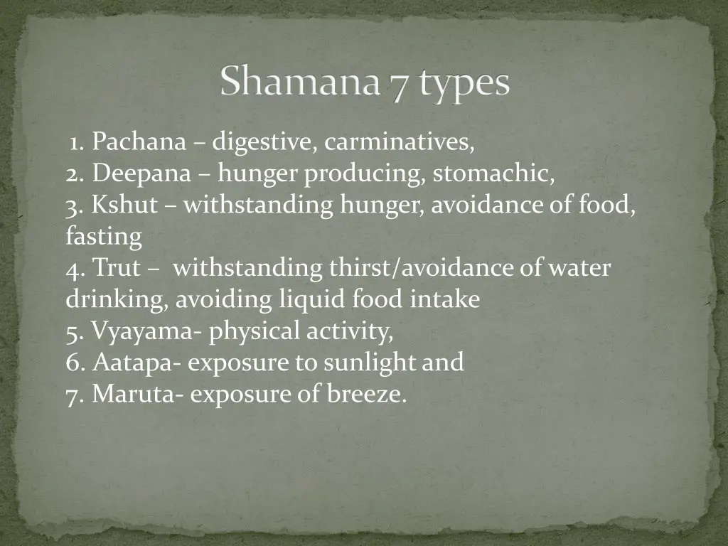 shamana 7 types