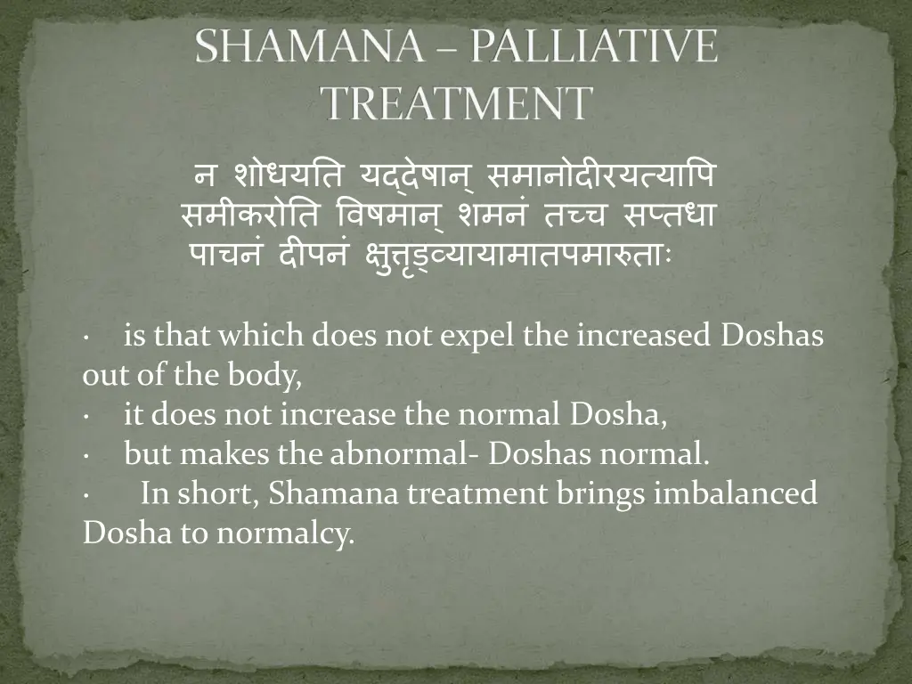 shamana palliative treatment