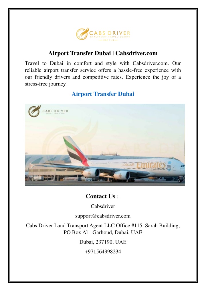 airport transfer dubai cabsdriver com